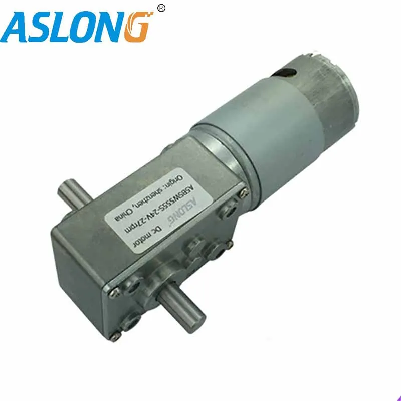 Двойной вал турбины червячной передачи двигатель квадратный Redutor 12В высокий