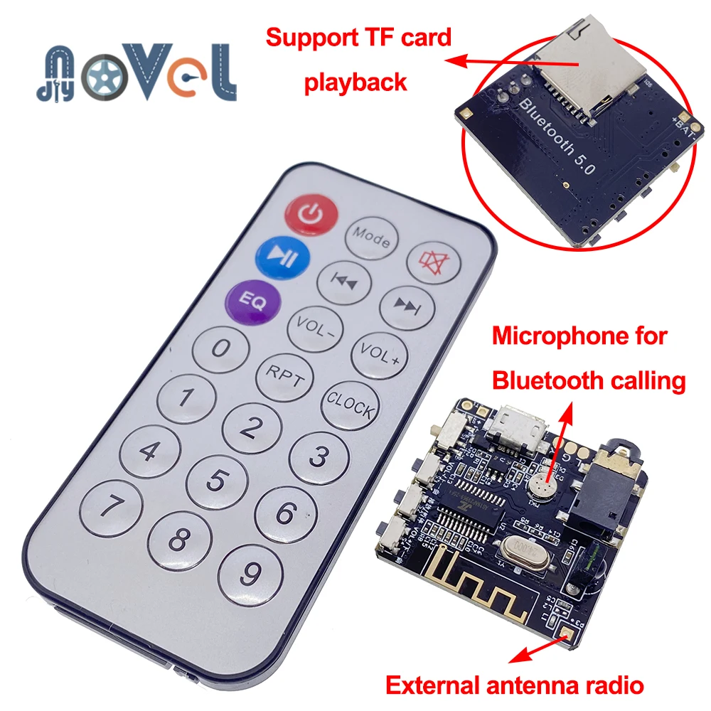 Bluetooth-аудиоприемник VHM-314 DIY 4 1 5 0 MP3 декодер не допускающий потерь Плата усилителя