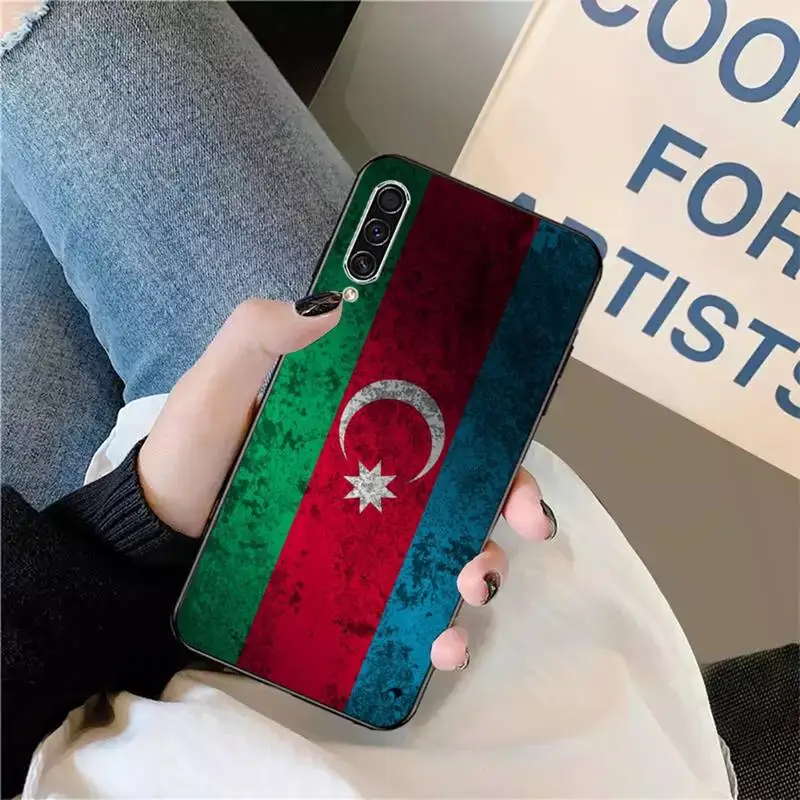 

Bendera Azerbaijan moon painting Phone Case For Samsung galaxy S 9 10 20 A 10 21 30 31 40 50 51 71 s note 20 j 4 2018 plus