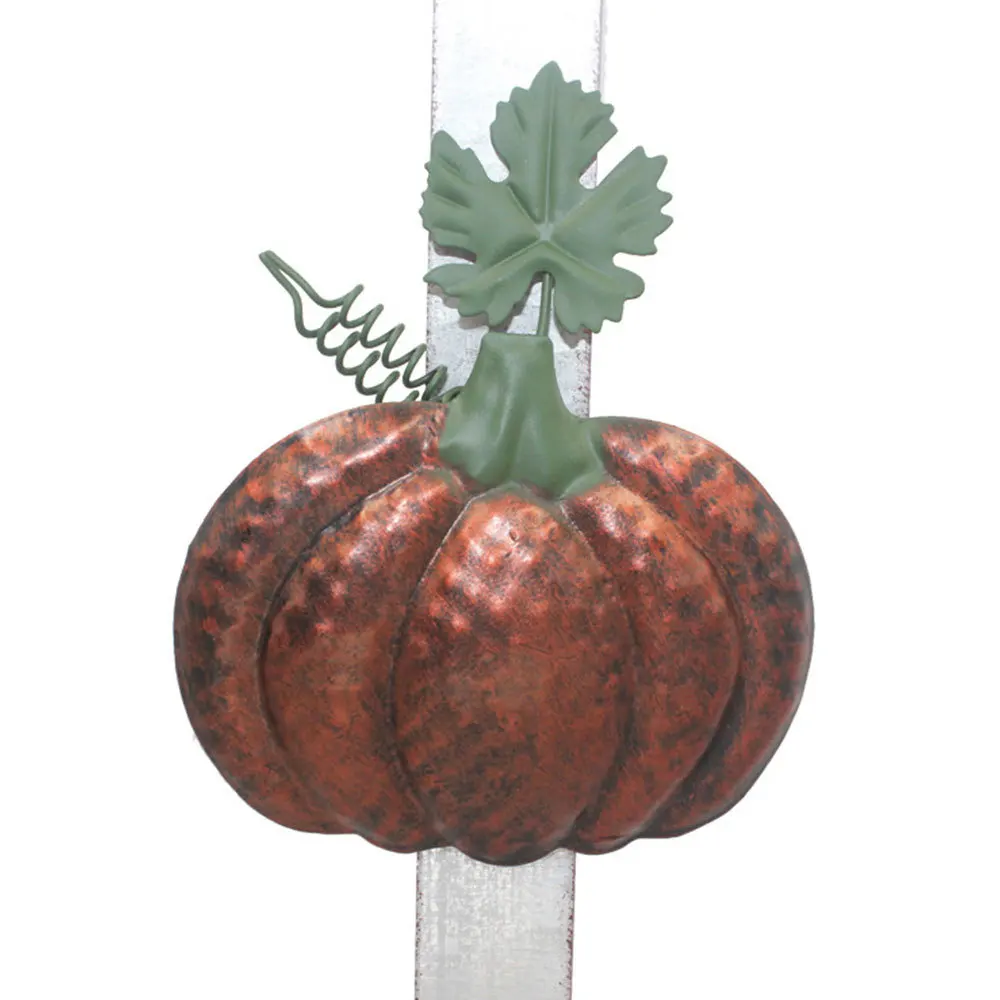 

Heavy Duty Metal Pumpkin Wreath Hanger Fall Harvest Christmas Front Door Hanging Decoration Iron Garland Holder