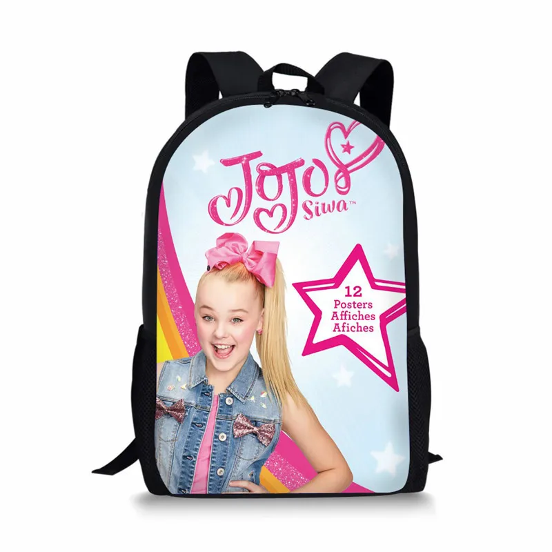 as pictures THIKIN 3 шт./компл. Superstar JOJO Siwa комплект школьных сумок для девочек Повседневная сумка для книг на заказ школьные сумки для подростков мальчиков студентов рюкзаки - Цвет: as pictures