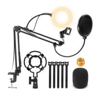 microphone stand armprofessional boom scissor armfor blue snowball and most other micsfor streaming studioetc