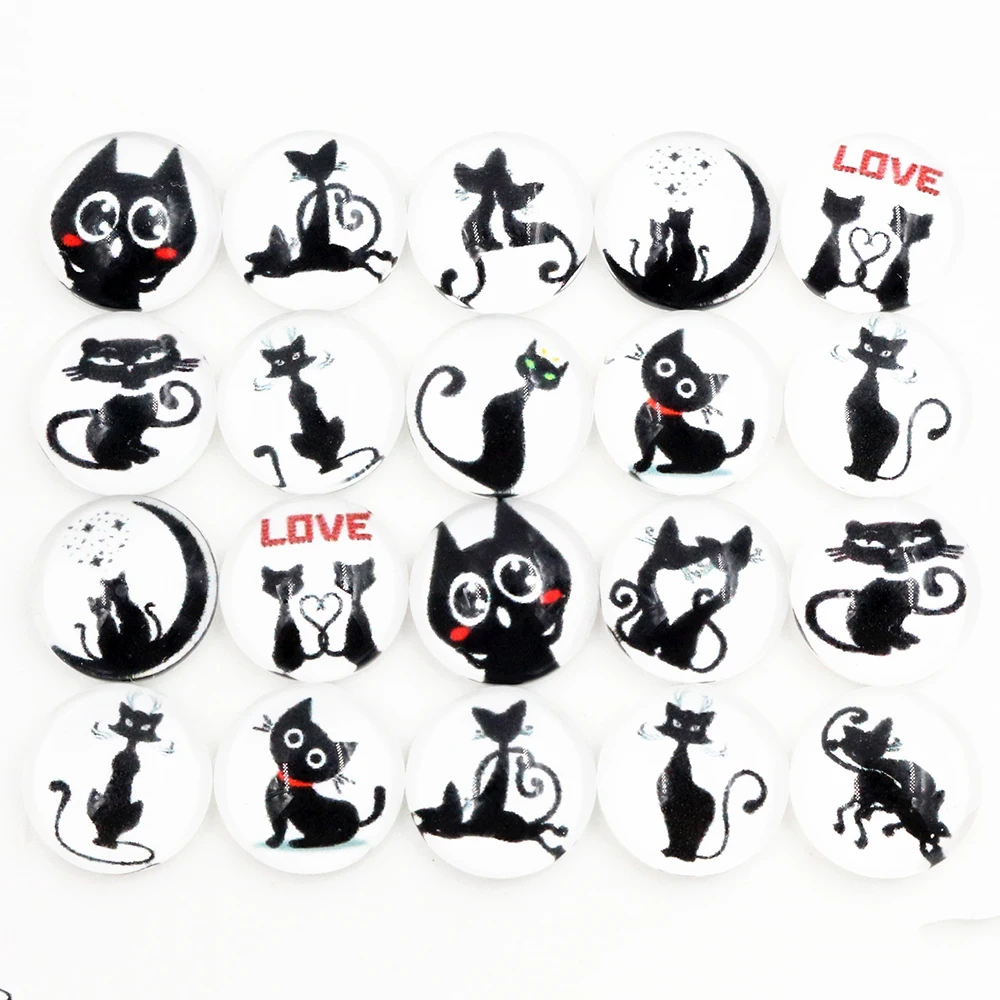 

50 шт./лот 12 мм фото стекло Кабошоны Смешанные цвета кабошоны для браслета серьги ожерелье основы Settings-C5-19