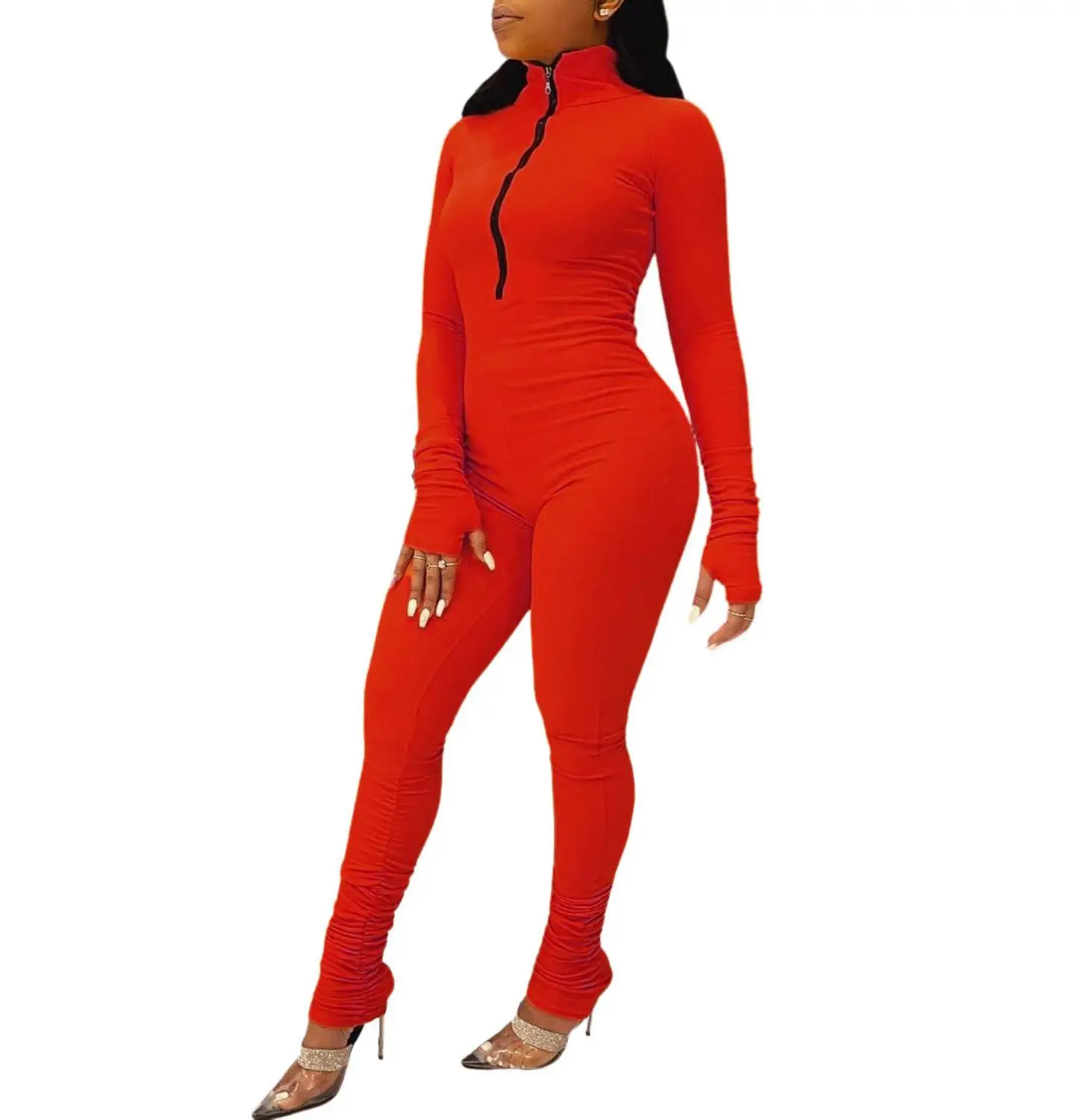 Леггинсы цельный комбинезон спортивные костюмы женские комбинезоны осень 2020