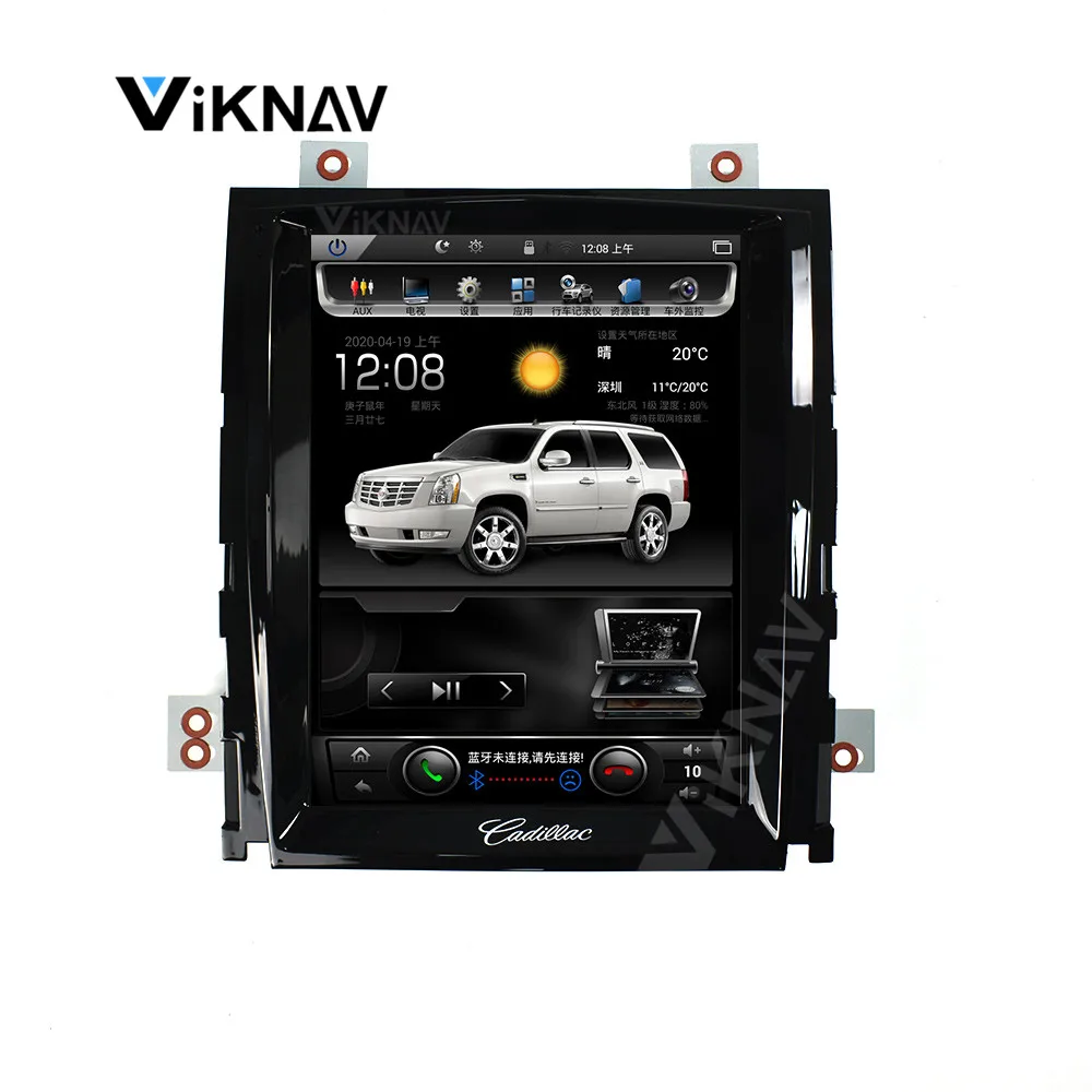 Автомобильный DVD плеер в стиле tesla на Android мультимедийный для Cadillac escalade 2006 2012