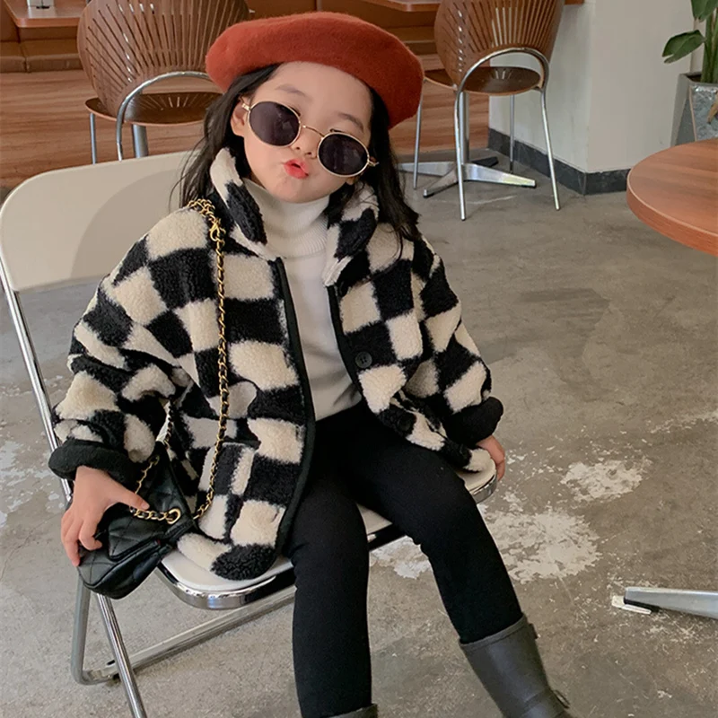 

Girls Baby's Kids Coat Jacket Outwear 2021 Soft Thicken Velvet Winter Autumn Cotton Fleece Sport Overcoat Children's Clothing