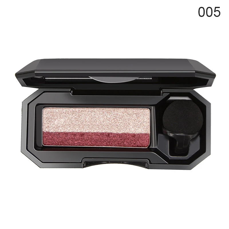 Прямая поставка 1 шт. женская двухцветная палитра теней для век ленивый стойкий