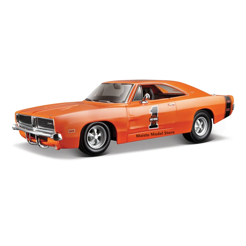 

Maisto 1:24 1969 Dodge Refit Challenger R/T Convertible Highly-detailed die-cast precision model car Model collection gift