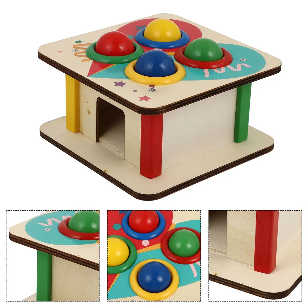 

1 Set Hammer Beat Wooden Beat Plaything Kids Beating for Boys Girls