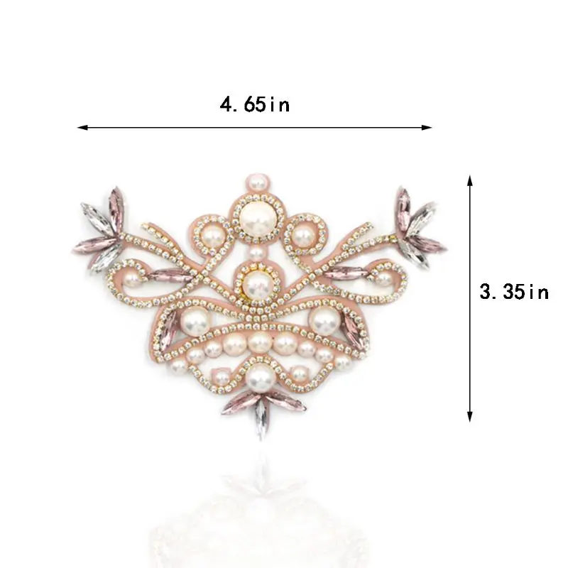 

Artificial Pearl Bridal Shoe Flower DIY Rhinestone Wedding Party Shoes Accessory New 2021