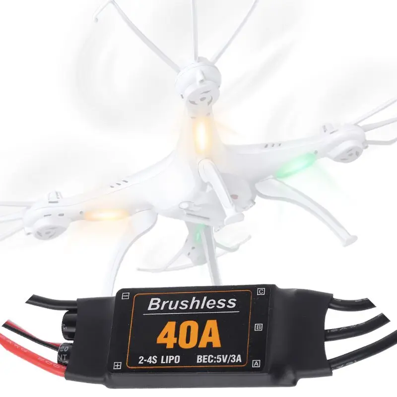N80C 40A бесщеточный Дрон ESC Фотоэлементы аксессуары контроллер скорости мотор RC