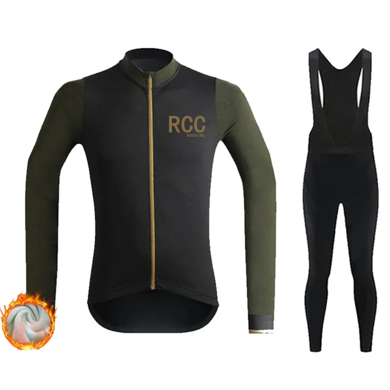 

RCC Winter Thermal Fleece Cycling Jersey Set Racing Bike Cycling Suit Mountian Bicycle Cycling Clothing Ropa Ciclismo Bicycle