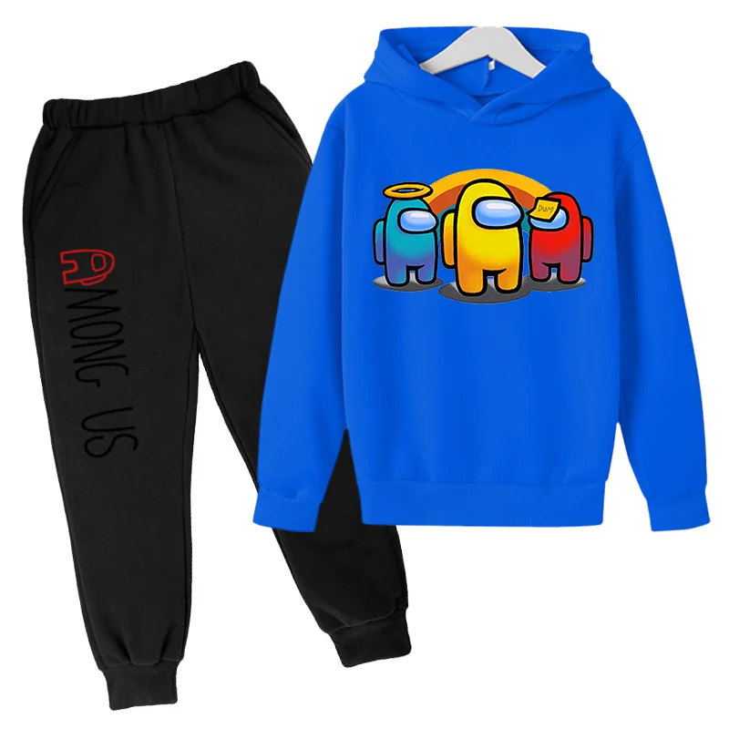 

Spring 2021 Hoodie Pants 2pcs Sets Game Among Us Kids Printed Tracksuit Baby Clothing Sets Toddler Girl Outfits Boys Streetwear