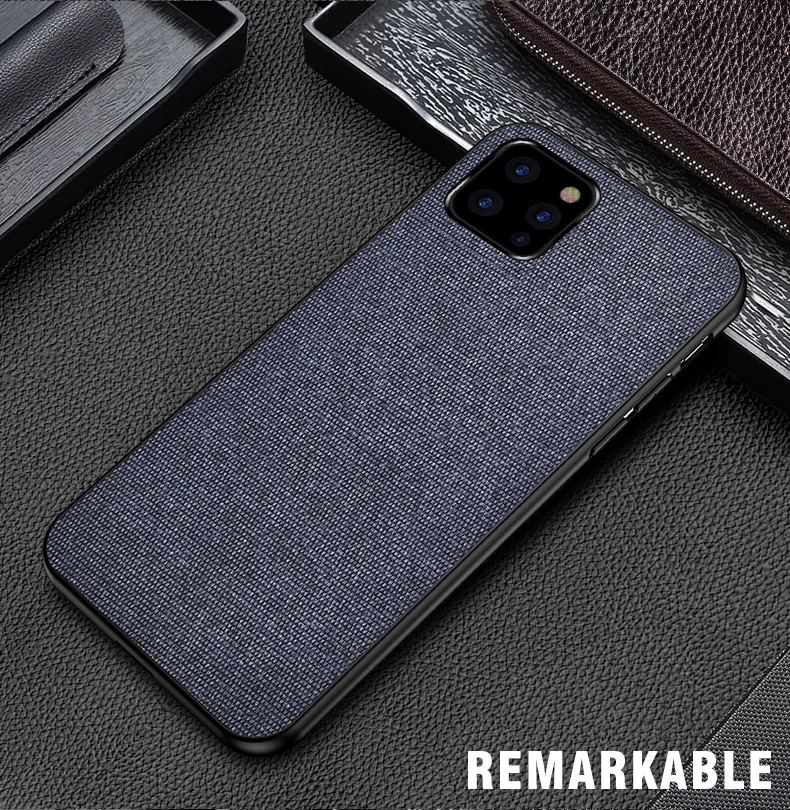 Eqvvol Fabric Cloth Splice Pattern Case For iPhone 11 Pro MAX X XR XS Luxury Canvas Back Cover 7 8 6 6s Plus 10 Cases | Мобильные