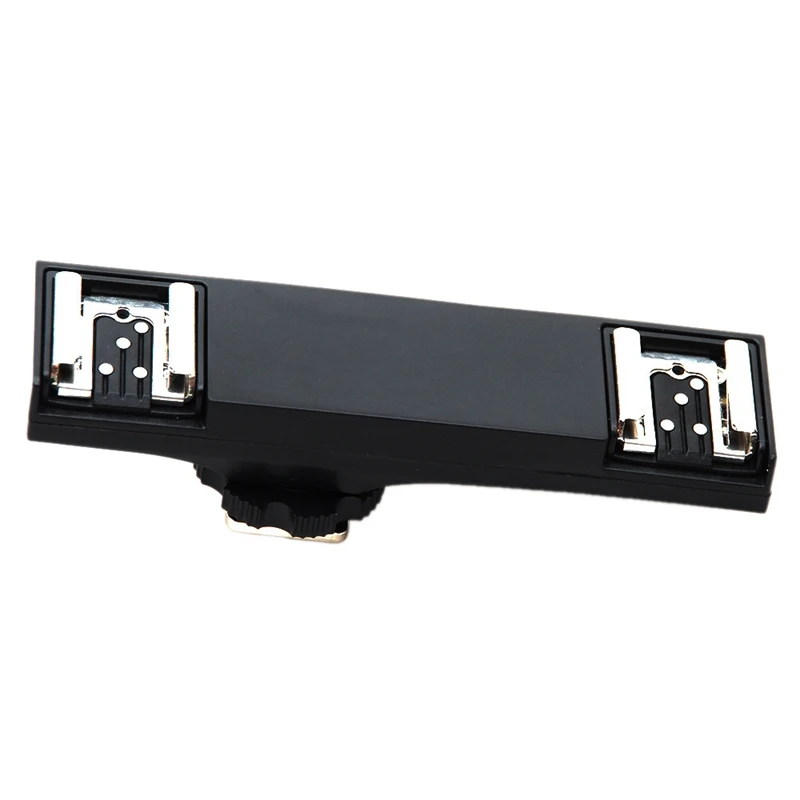 

Dual Hot Shoe Flash Speedlite Light Bracket, 1 with 2 TTL Brackets for Nikon SLR Camera
