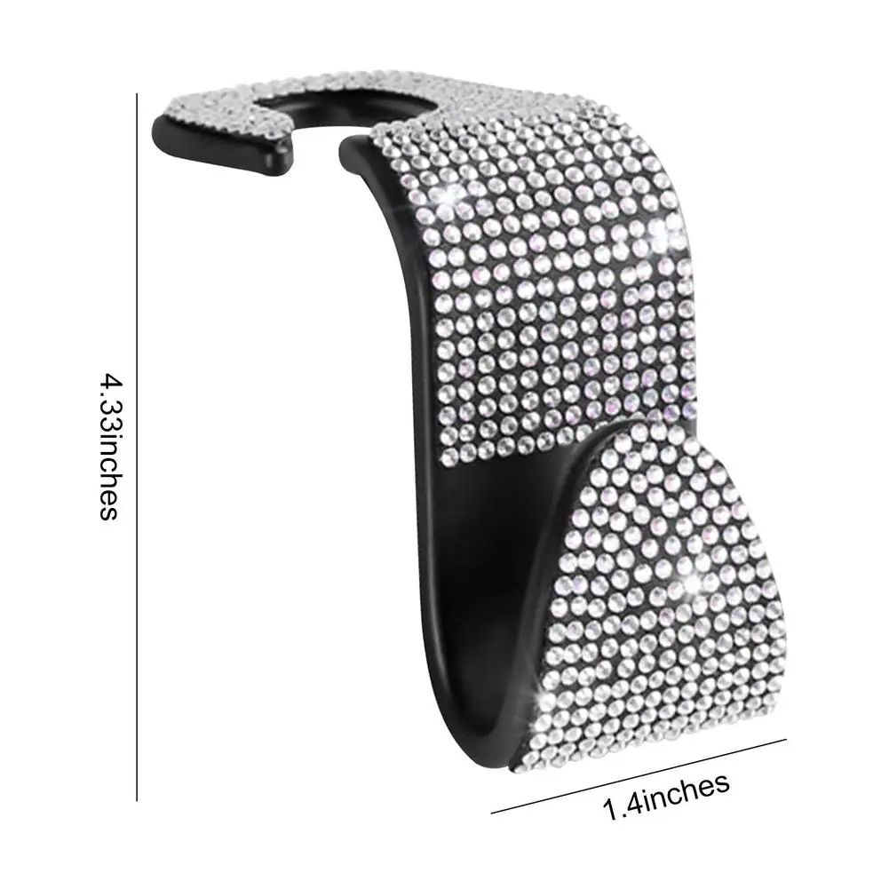 

2pcs Vehicle Hook Car Headrest Hook Multifunctional Auto Seat Back Organizer