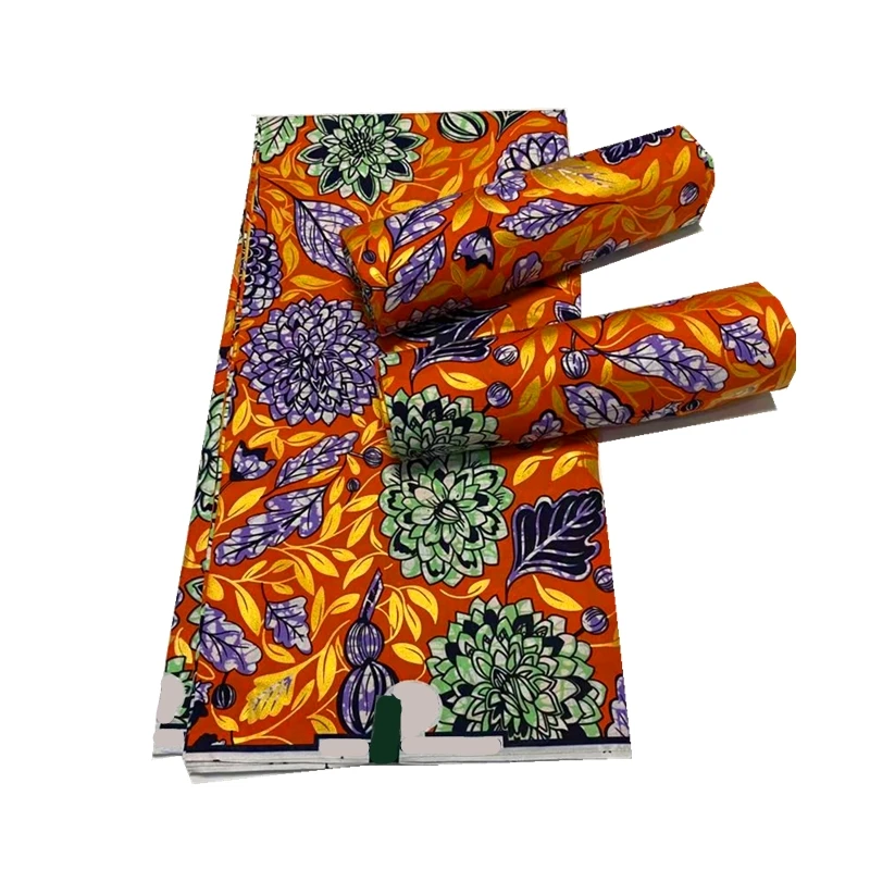 

gold Mosaico padrão de ouro cera africana imprime cera alta qualidade nigéria design para roupas africanas 6 jardas/lote df03