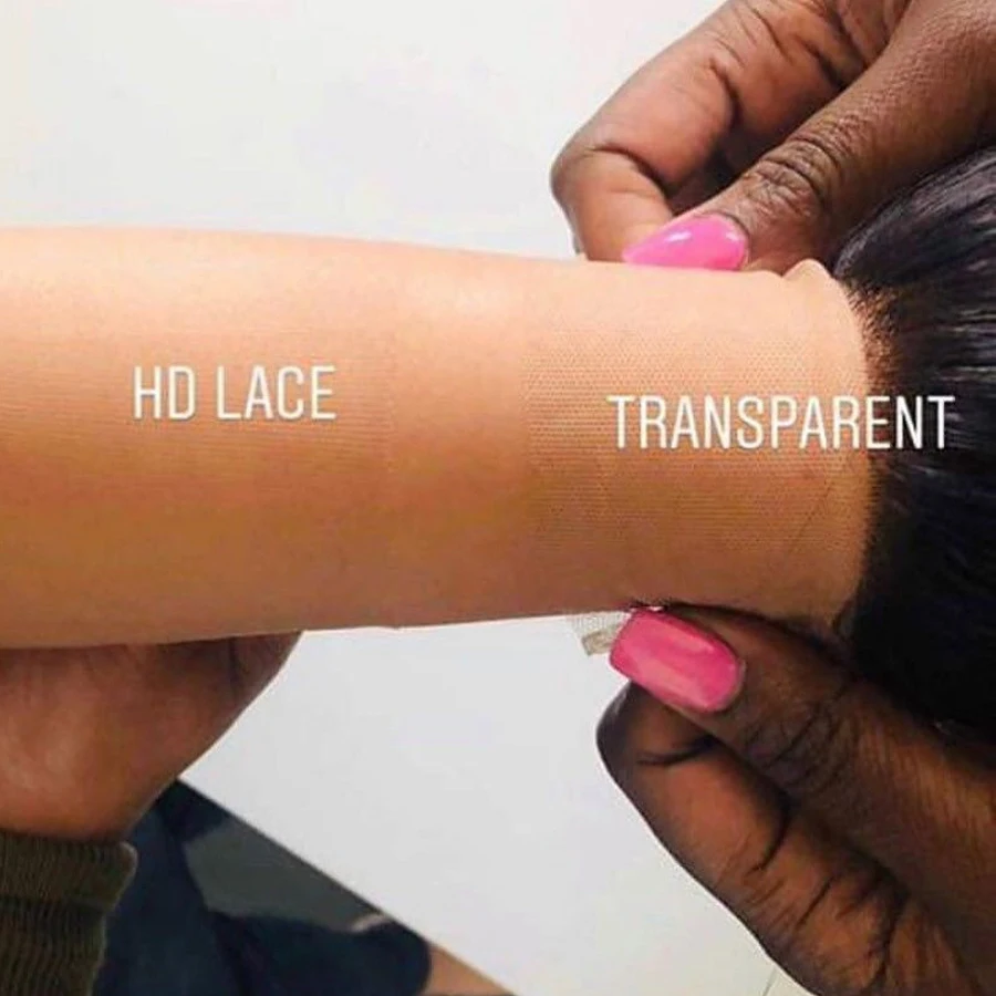Бразильские Прямые Прозрачный пучок волос с кружевной застежкой 5x5 HD | Шиньоны и