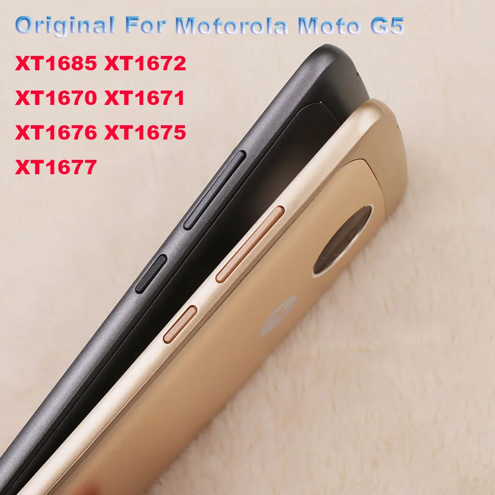 Новая Оригинальная задняя крышка батарейного отсека для Motorola Moto G5 XT1685 XT1672 1670 1671