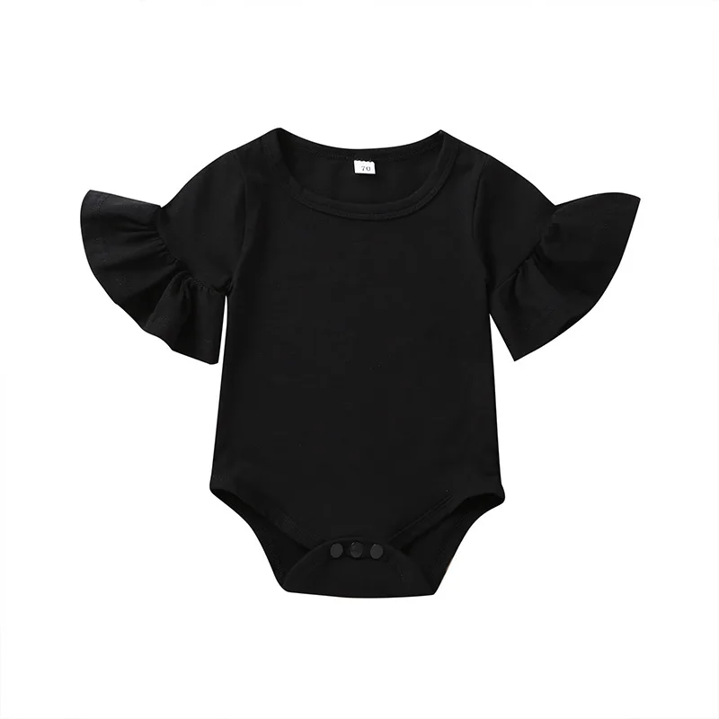 Комбинезон с расклешенными рукавами для маленьких девочек осенняя одежда