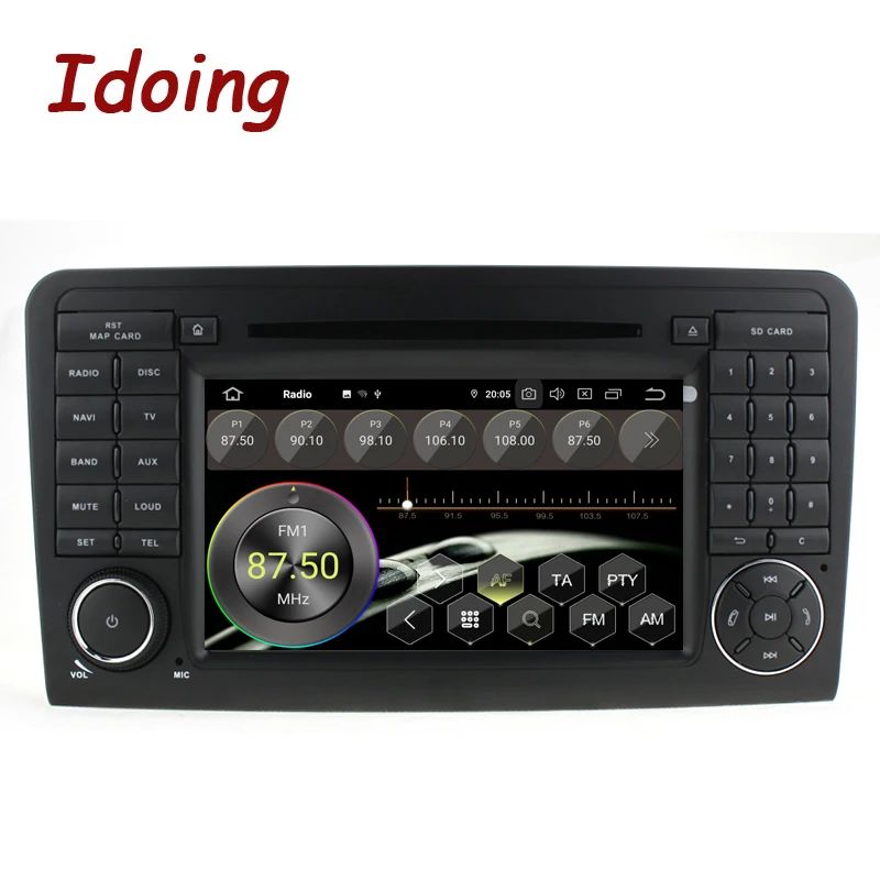Автомагнитола Idoing 2DIN на Android 9 0 мультимедийный проигрыватель для Mercedes Benz W164/X164 PX5 4
