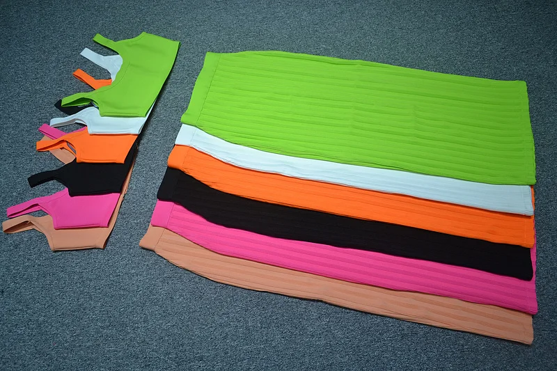 

High Quality Celebrity 2 Pieces Set Bodycon Rayon Bandage Dress Cocktail Party Dress