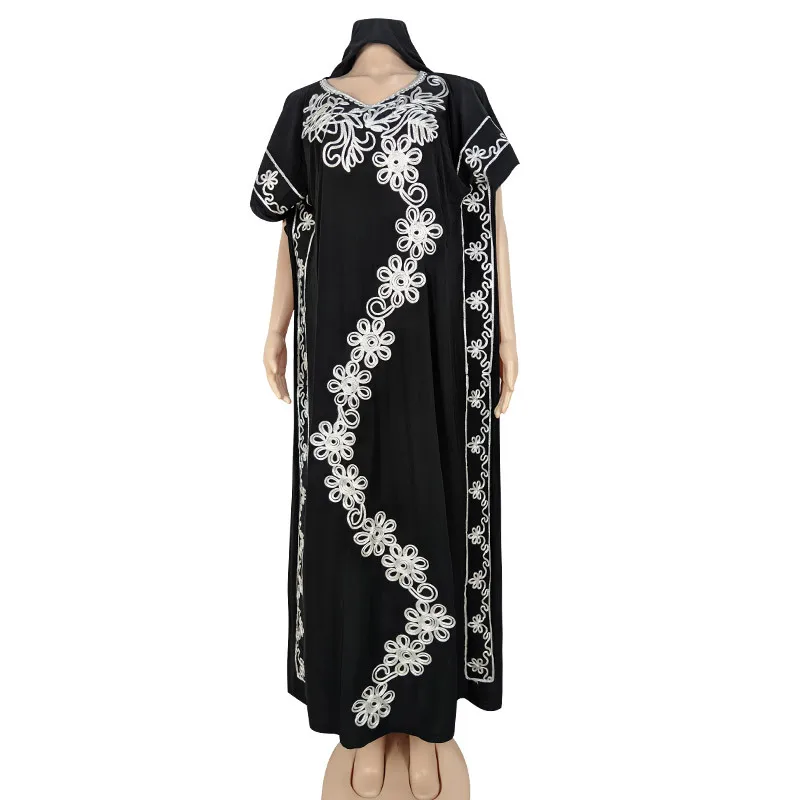 Abaya Дубай мусульманское платье женское модное с V образным вырезом свободные