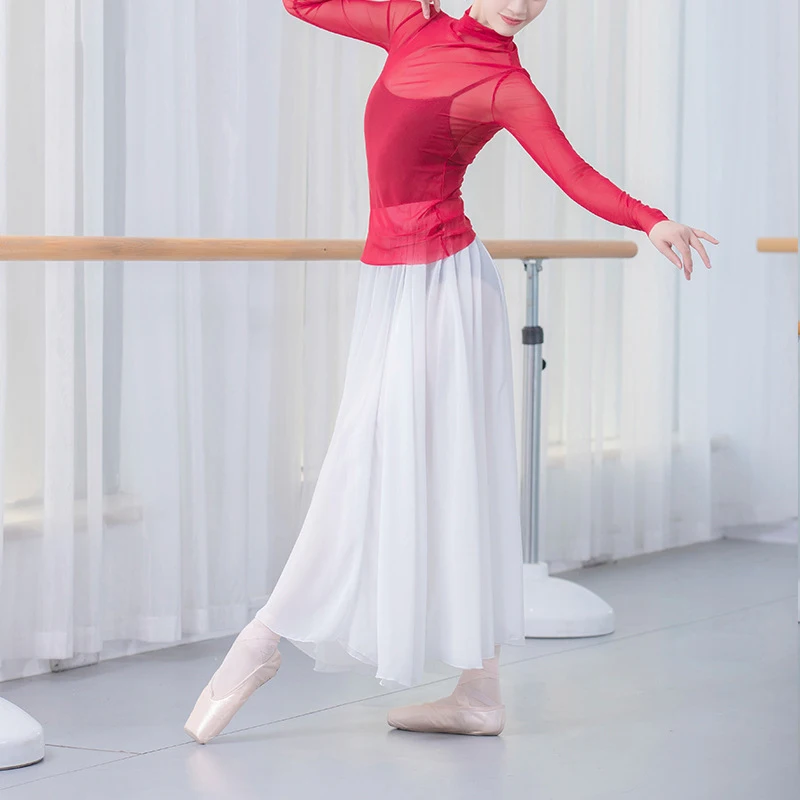 2019 балетная юбка женская шифоновая длинная танцевальная платья для женщин