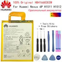 original hb416683ecw battery 3550 mah for huawei google ascend nexus 6p h1511 h1512 battery glue sticker free tools