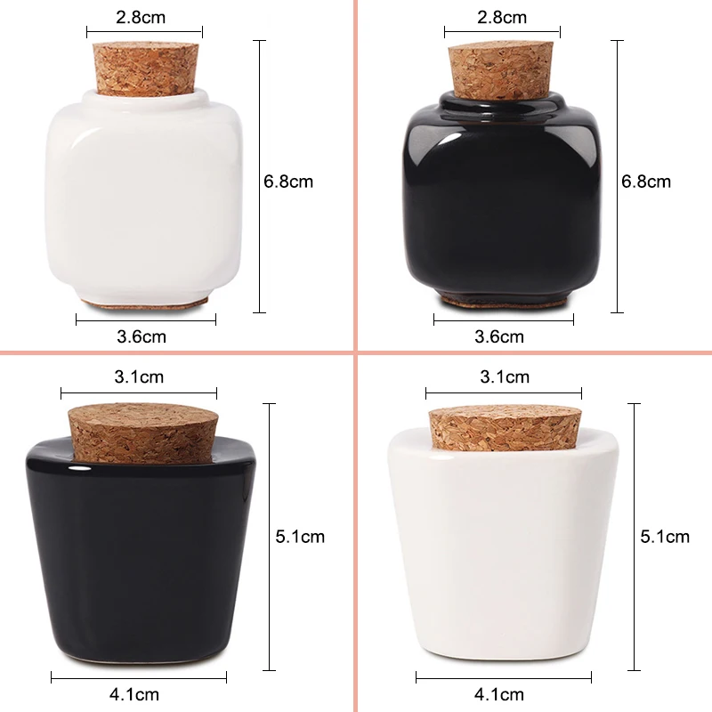 1 шт. Профессиональный фарфоровый материал белый/черный цвет дизайн ногтей