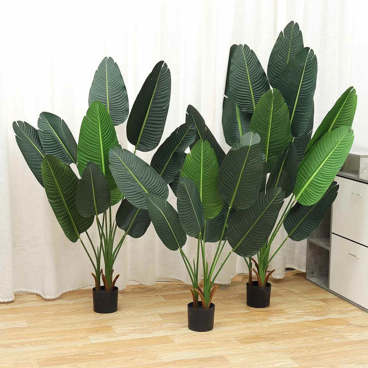 

Artificial Plants Tropical Monstera Banana Leaves Simulation Leaf For Hawaiian Theme Party Decor Home Garden Fake Leaves 190 cm