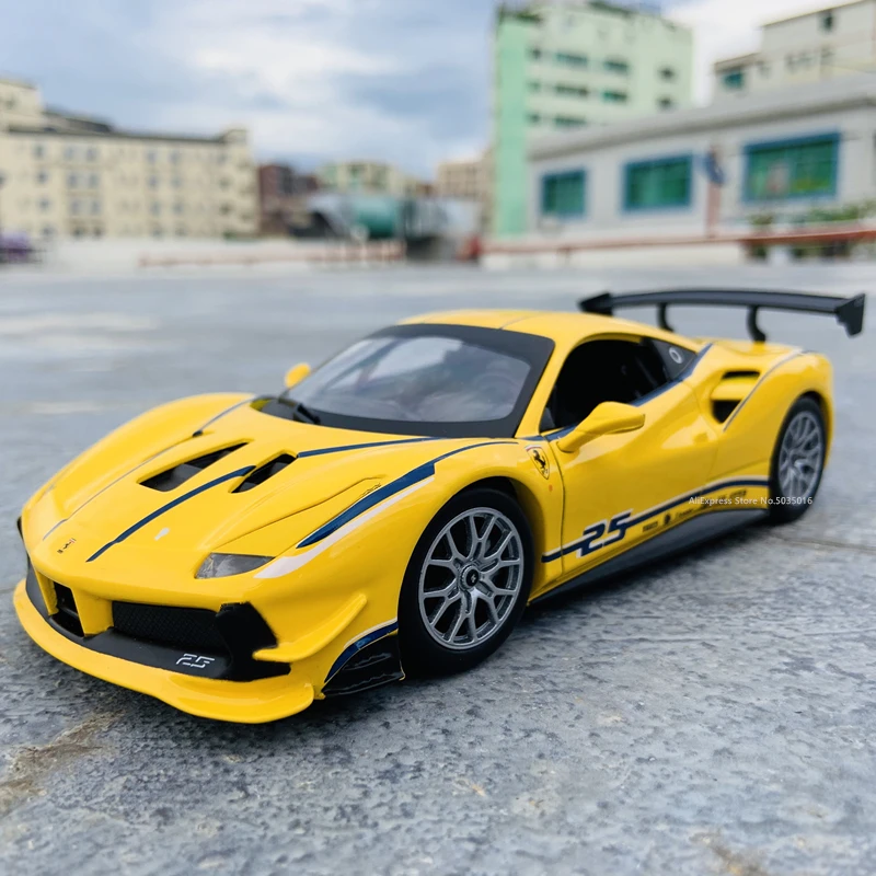 Bburago 1:24 Феррари 488 Вызов модель автомобиля для литья под давлением из металла