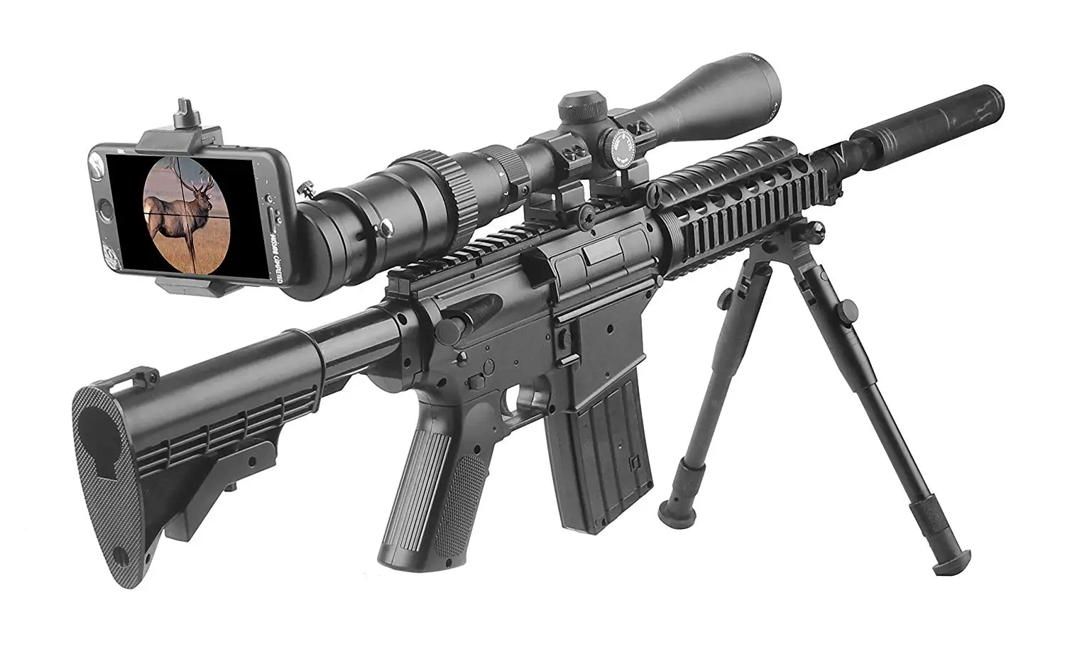 Адаптер для смартфона OLOMARK Rifle Scope, быстрый Телескопический регулировщик фокуса и адаптер для прицеливания ружья, запись охотничьего момента по телефону