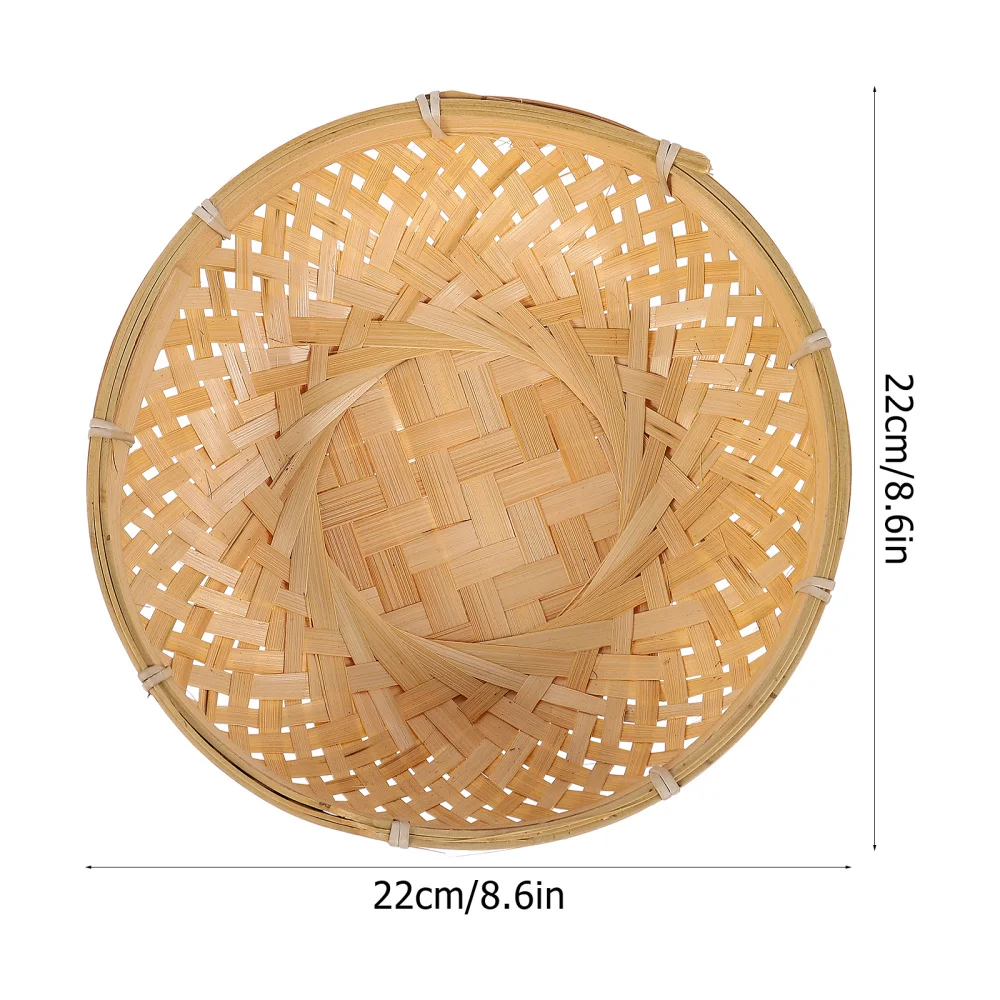 

1pc Woven Basket Bamboo Storage Basket Bread Basket Fruit Storage Container