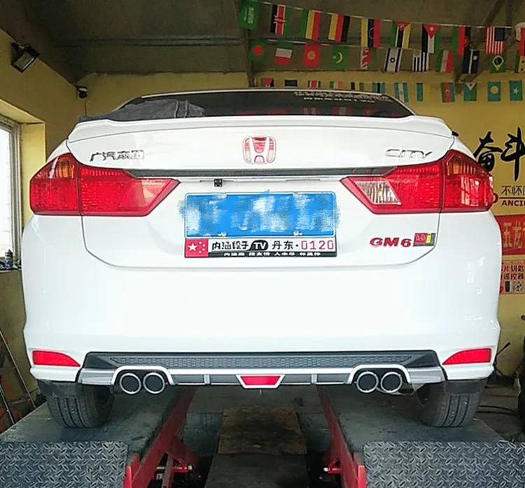 Задний спойлер для Honda City бампер высокого качества из АБС пластика задний