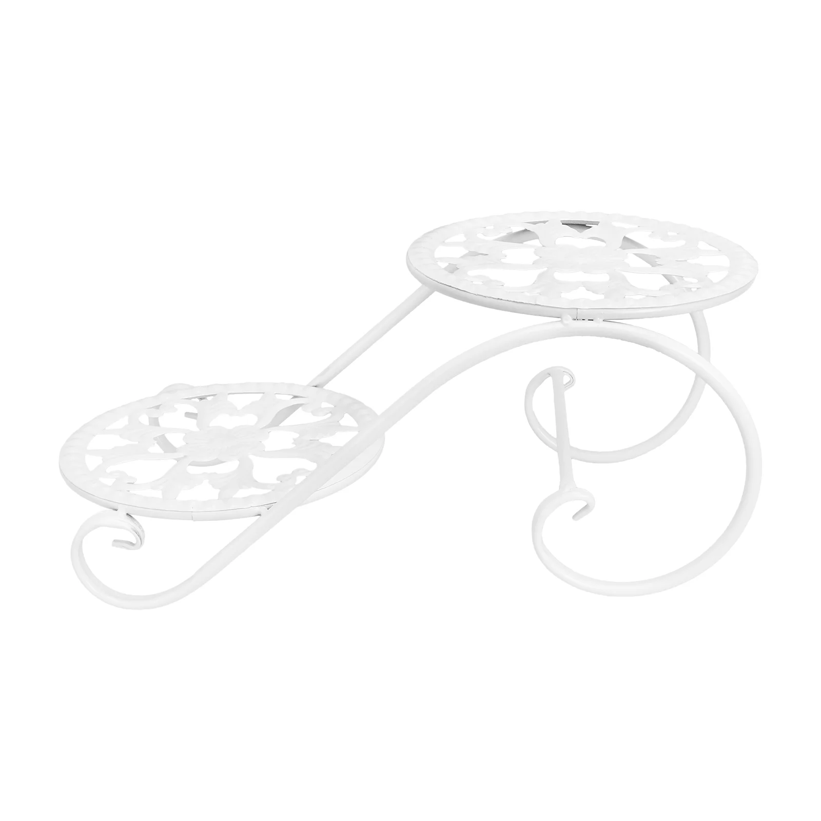 

1pc Iron Craft Flowerpot Storage Rack Plant Pot Iron Shelf Flowerpot Shelf