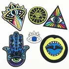 1 шт. крутые нашивки с вышивкой ладонь в стиле панк для одежды, Аппликации, наклейки, наклейки на сумки, детское платье, украшение в западном стиле