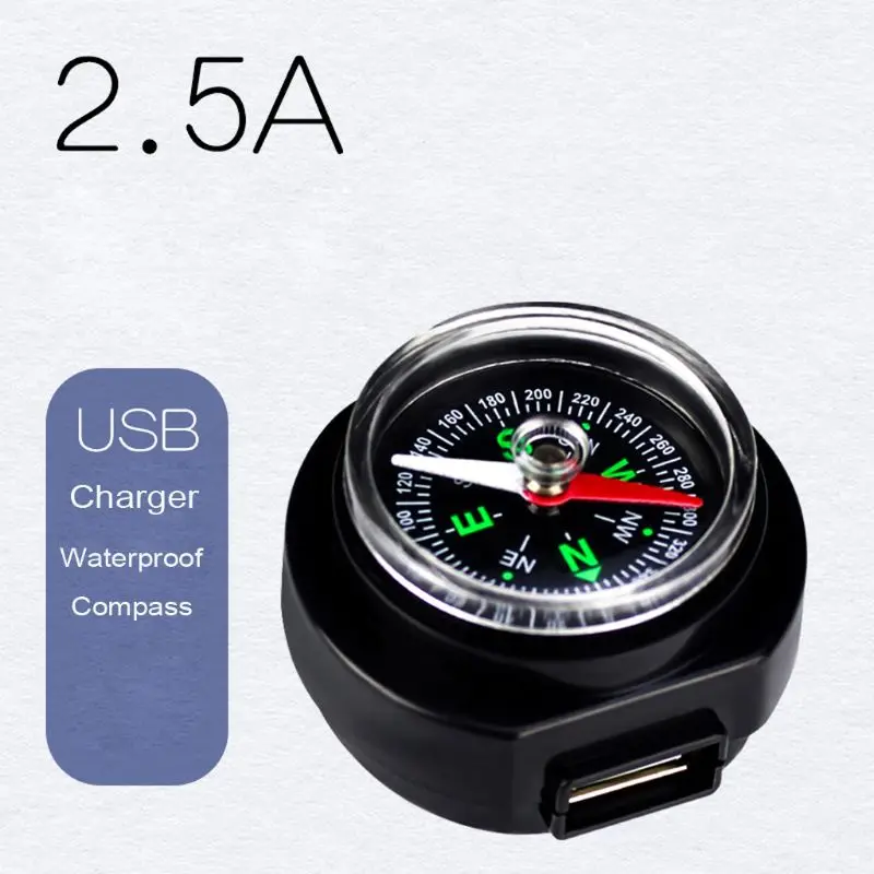 12 В 24 мотоциклетный руль водонепроницаемое Зарядное устройство USB адаптер