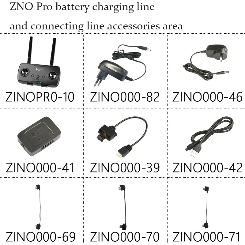 Интеллектуальный Дрон Zino Pro 4k Zno линия зарядки аккумулятора и зона подключения