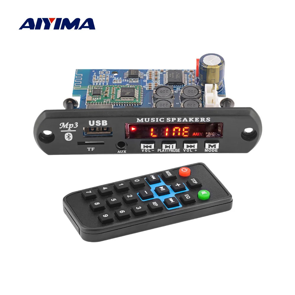 Усилитель AIYIMA TDA7492P Bluetooth усилитель 25Wx2 Стерео усилители mp3 декодер плата WAV APE