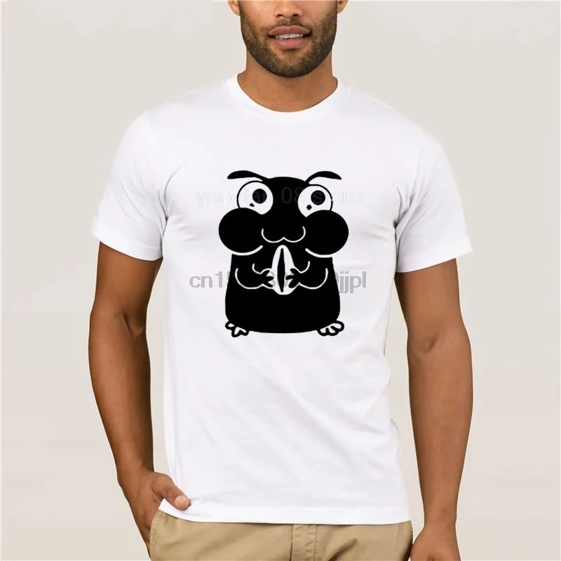 2019 мужская белая футболка с коротким рукавом Divertido h mster lindo camiseta de dibujos animados Animal gr