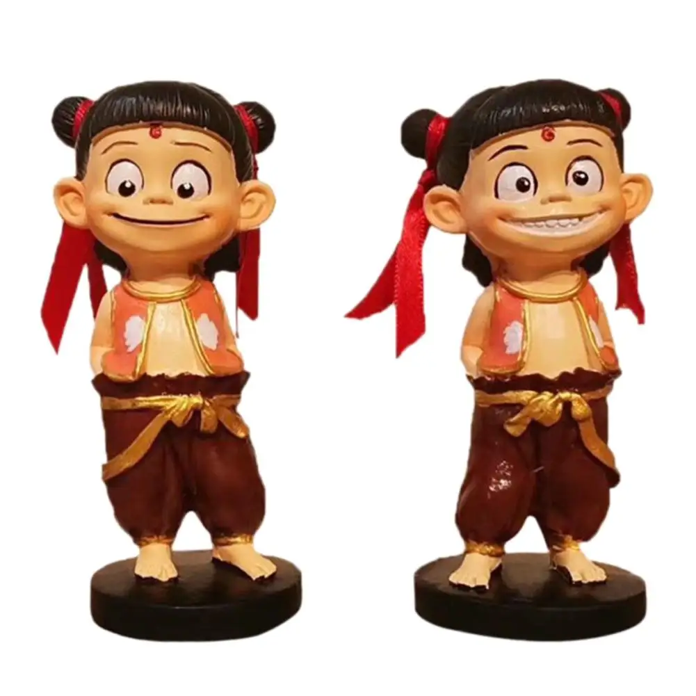 Аниме фигурки Смола Nezha декор украшения коллекция игрушка детский подарок
