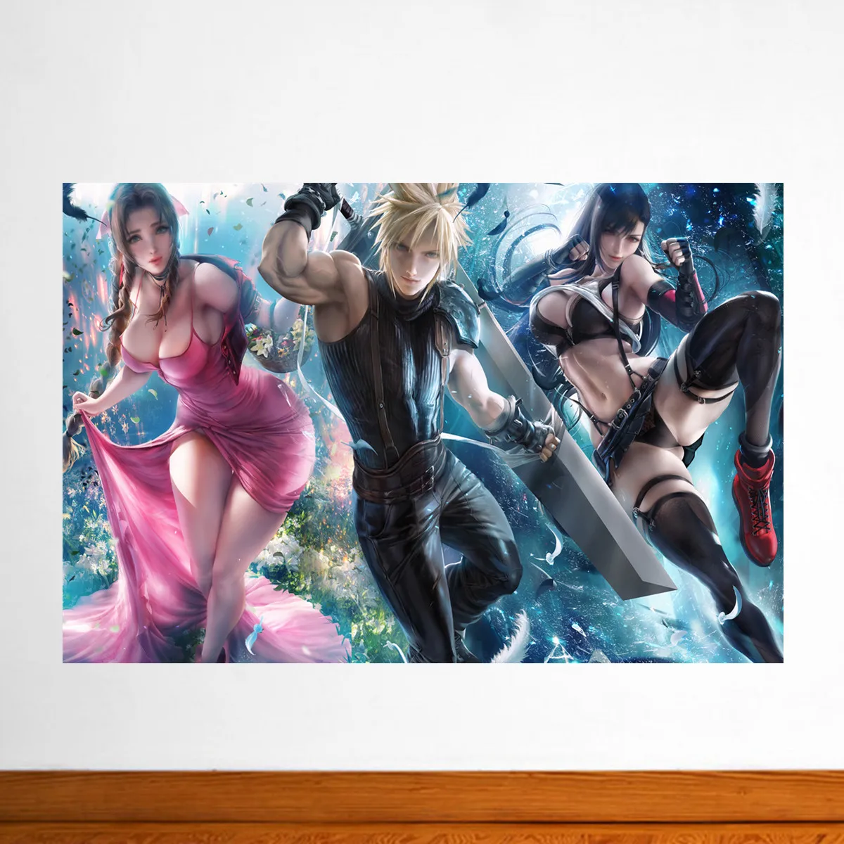 Финальная фэнтезийная игра плакат аниме печать Холст Картина маслом живая