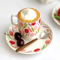 nordic vintage mugs ceramic creativity breakfast minimalist modern couples coffee mugs high quality luxury tazas mug bc50mb