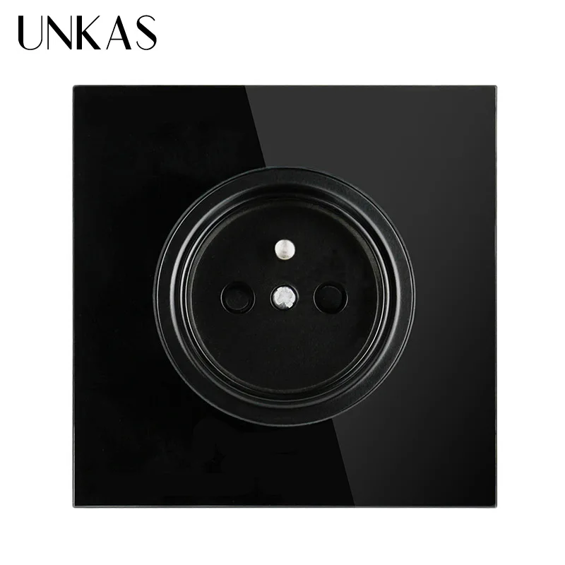 Настенная розетка UNKAS с заземлением 86 х мм | Обустройство дома