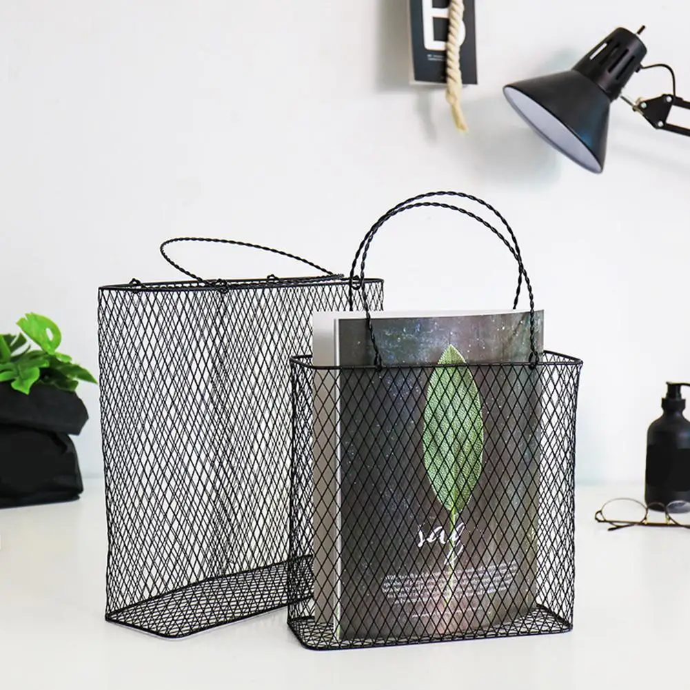 Новая высококачественная корзина для хранения кованого железа в винтажном стиле