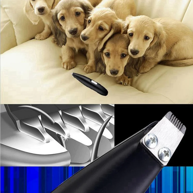 Новинка, триммер для собак, подзаряжаемый через USB, профессиональный триммер для домашних животных, для собак, кошек, домашних животных, машинка для стрижки волос, набор для ухода