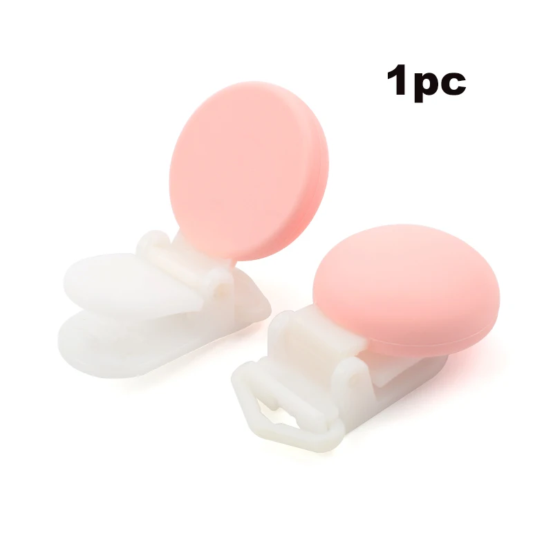 rose quartz Круглый зажим для соски, силиконовые бусины, пластиковые зажимы для соски для младенцев, аксессуары для малышей, ниппель для клипа, застежки, игрушки DIY - Цвет: rose quartz