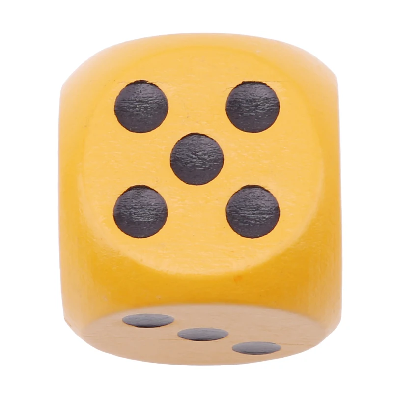 Лучшая Акция 6 шт./лот 30 мм многоцветная акриловая круглая угловая игральная