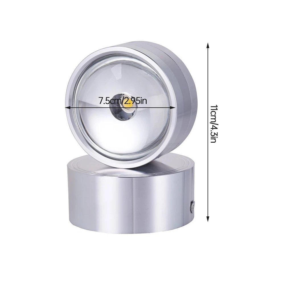 

Lightess 6W Indoor Wall Lights Living Room Up Down Wall Light Bedroom Wall Lamp Internal Aluminum Wall Lighting 11x7.5x7.5cm